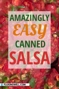 Amazingly easy canned salsa pinterest image