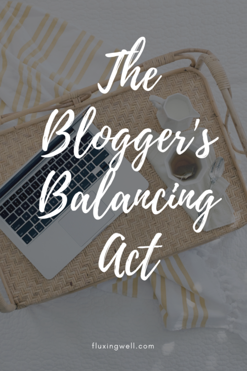 blogger's balancing act