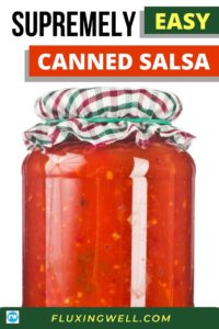 Supremely Easy Canned salsa Pinterest Image