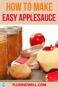Easy homemade applesauce recipe pinterest image