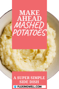 Easy make ahead mashed potatoes Pinterest image