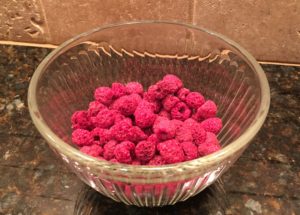 easy banana bread raspberries