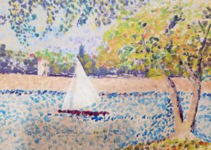 Art class students to learn pointillism