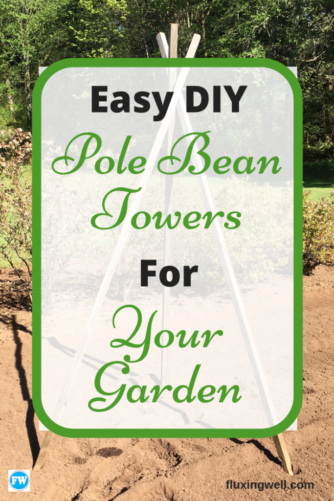 Easy DIY Pole Bean Towers For Your Garden Fluxing Well