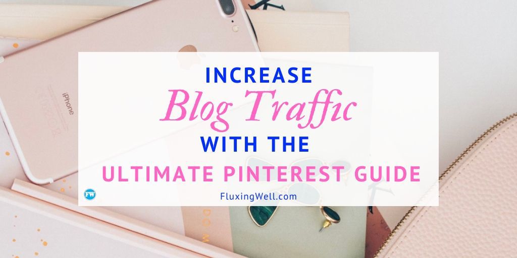 Pink phone flatlay Increase blog traffic with the Ultimate Pinterest Guide