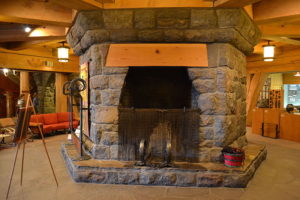 Timberline Lodge fireplace
