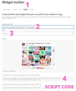 How to Add a Pinterest Widget to a WordPress Blog Widget Builder Board Option
