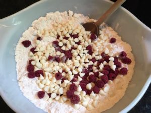 Easy White Chocolate Raspberry Scones ingredients