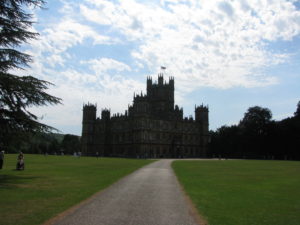 Downton Abbey visit walk to the castle