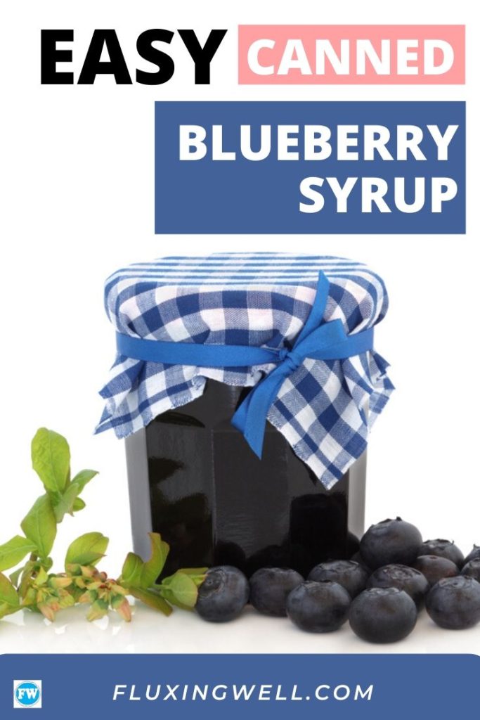 Easy Homemade Canned Blueberry Syrup Recipe Fluxing Well