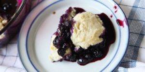 Easy Blueberry Cobbler Featured Image