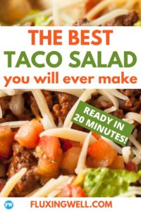 The Best Taco salad Recipe you will ever make Pinterest image