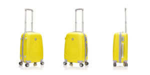 Capsule travel wardrobe suitcases