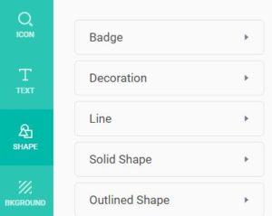 DesignEvo Review Shape Option Screenshot
