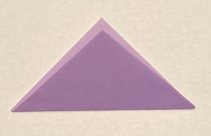 easy origami card triangle