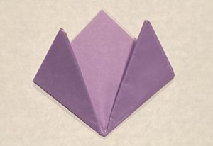 easy origami card bloom