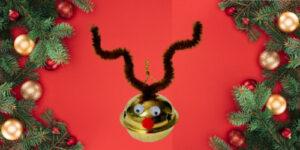 Easy Reindeer Ornament Craft Featured image