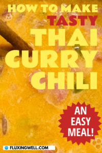 how to make easy thai curry chili pinterest image