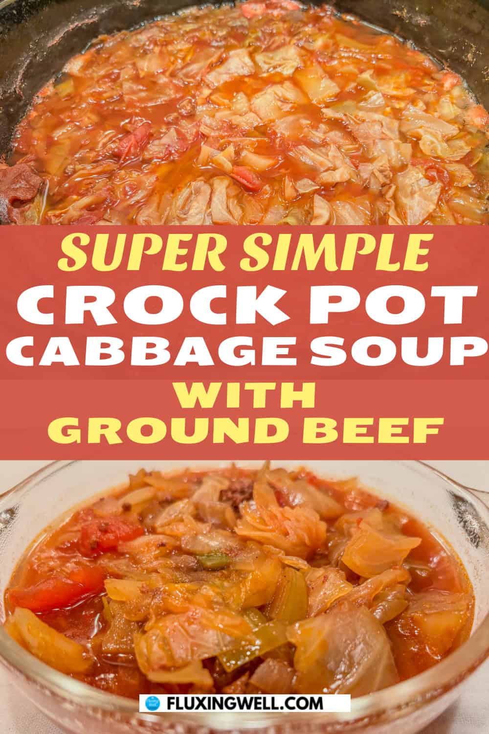 easy crock pot cabbage soup with ground beef