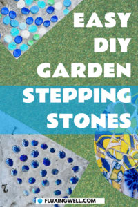Easy DIY Garden Stepping Stones - Pinterest Graphic