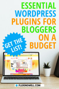 laptop representing essential wordpress plugins for bloggers on a budget