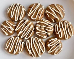 Easy Gingersnap recipe white chocolate frosted