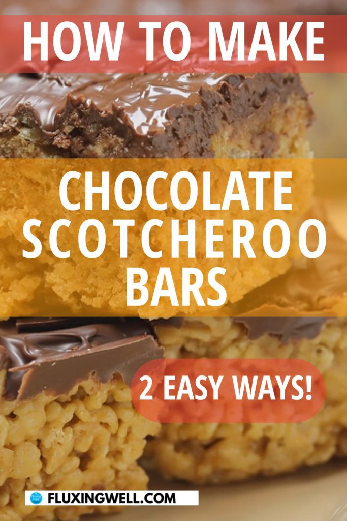 Chocolate Scotcheroo Bars 2 Ways (Easier To Slice) - Fluxing Well