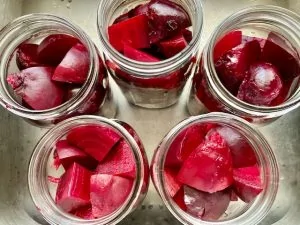 easy canned beets ready to process