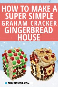 How to make a graham cracker gingerbread house Pinterest image