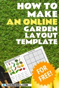online free garden planner template Pinterest image