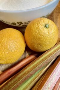 how to make easy orange rhubarb jam ingredients