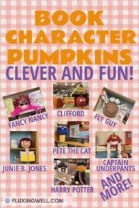 book character pumpkins clever and fun Pinterest collage