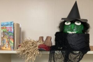 book character pumpkins ideas wicked witch with broom