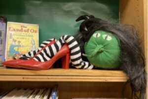 book character pumpkins ideas wicked witch striped tights