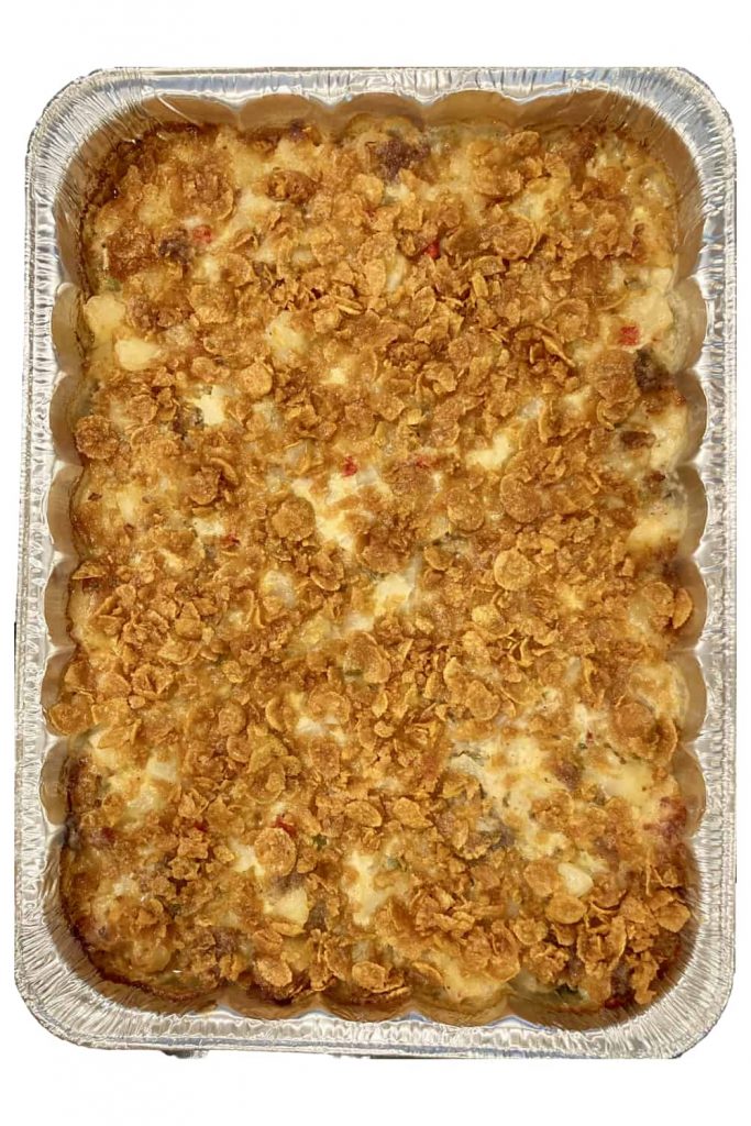 Easy Eggless Breakfast Casserole - Fluxing Well