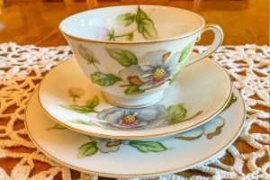 tea party themes Roselyn china tea set