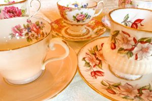 tea party themes floral teacups