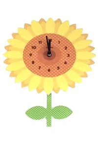 sunflower clock for sunflower themed baby shower