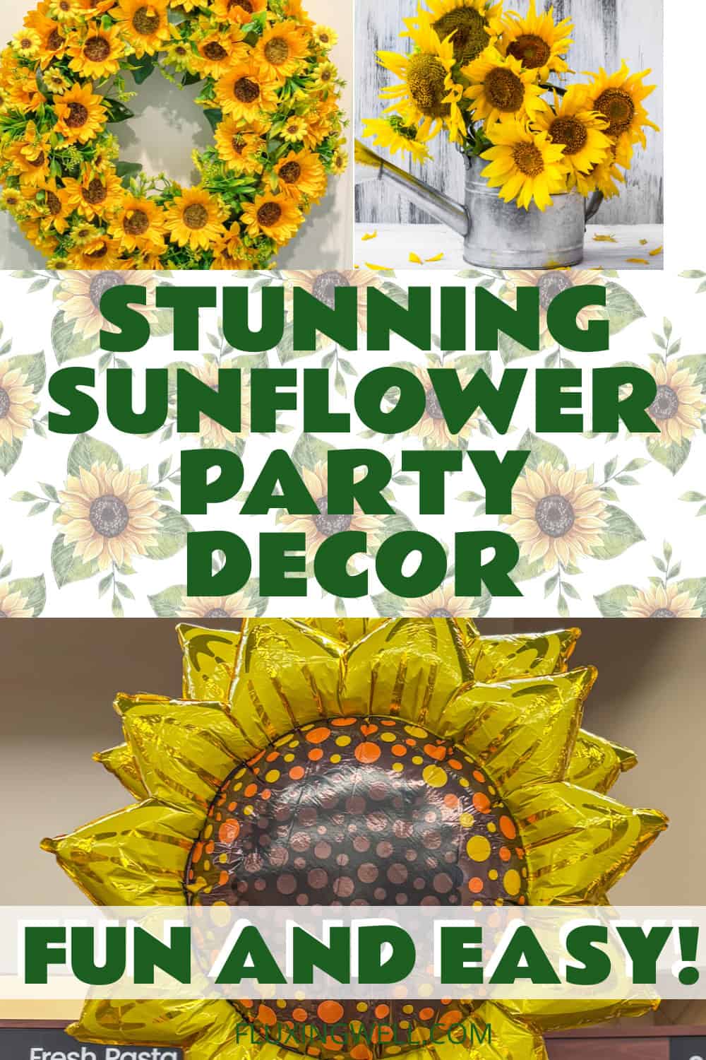 sunflower themed party ideas decorations