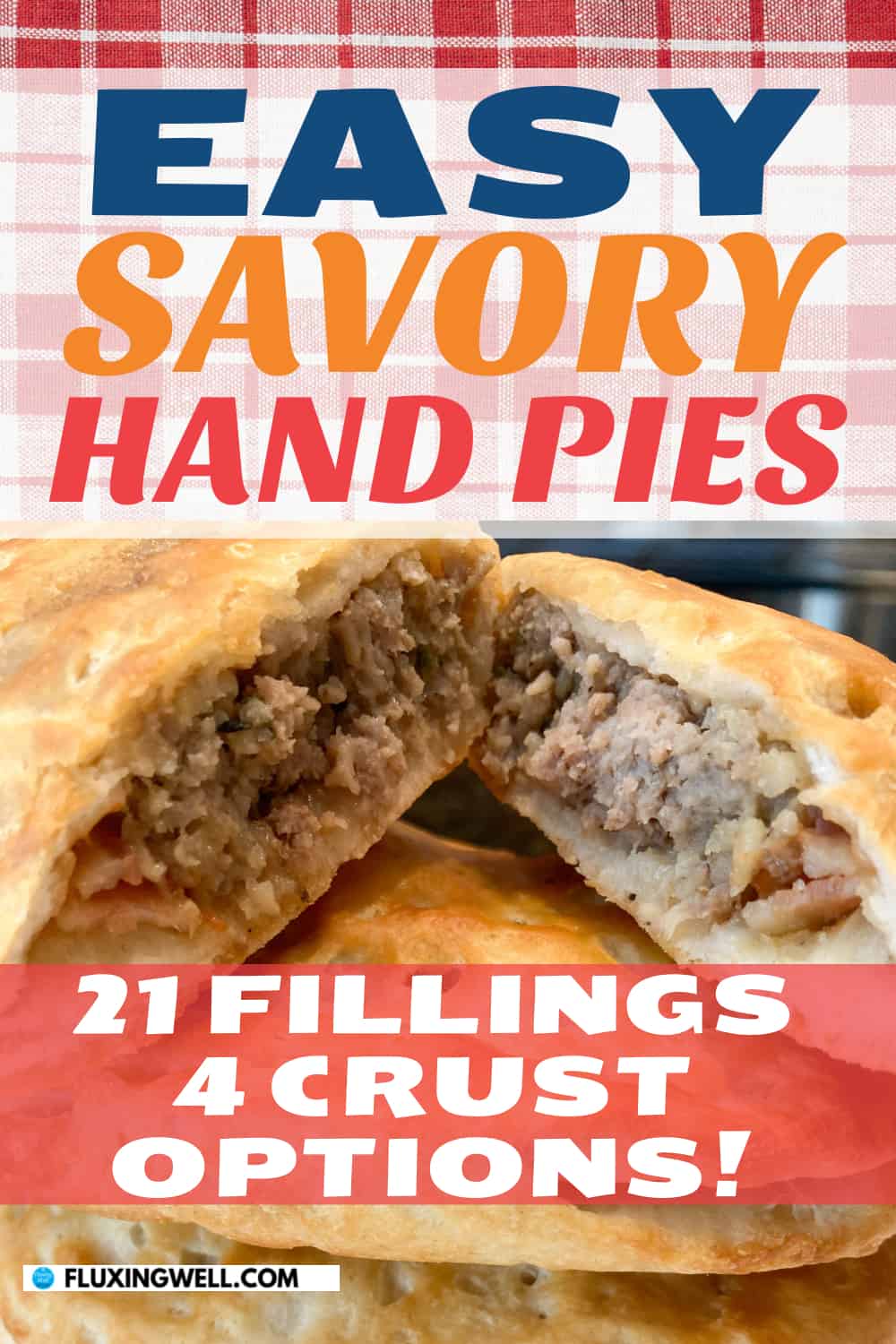 easy savory hand pies in a stack