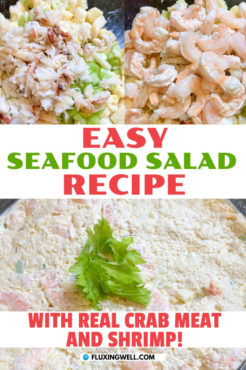 easy seafood salad recipe with real crab and shrimp