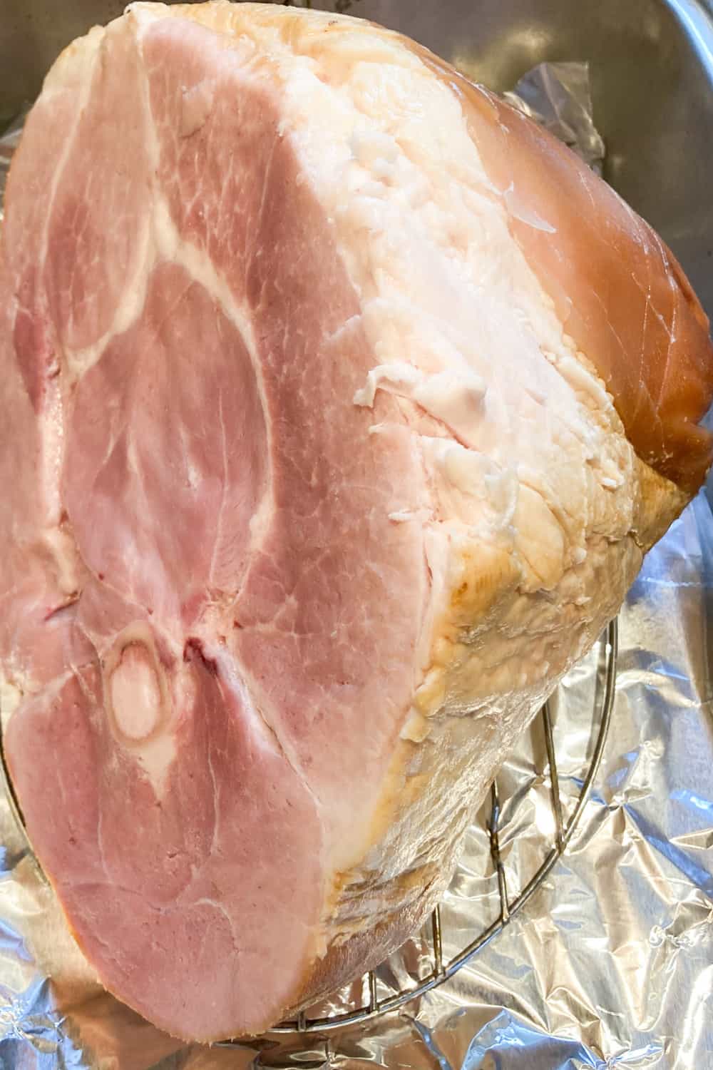3 ingredient ham glaze putting ham in oven