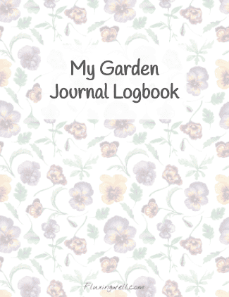 Garden Journal: DIY Logbook for Ideas, Plans, Goals journal cover