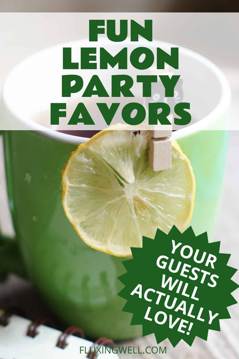 lemon themed party ideas favors