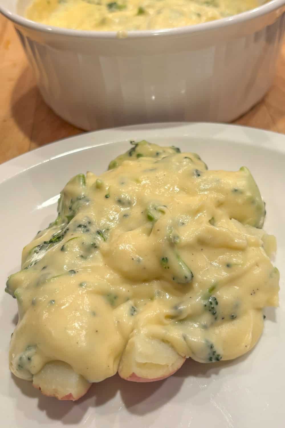 broccoli cheese sauce for baked potatoes served