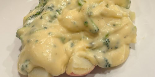 easy broccoli cheese sauce for baked potatoes