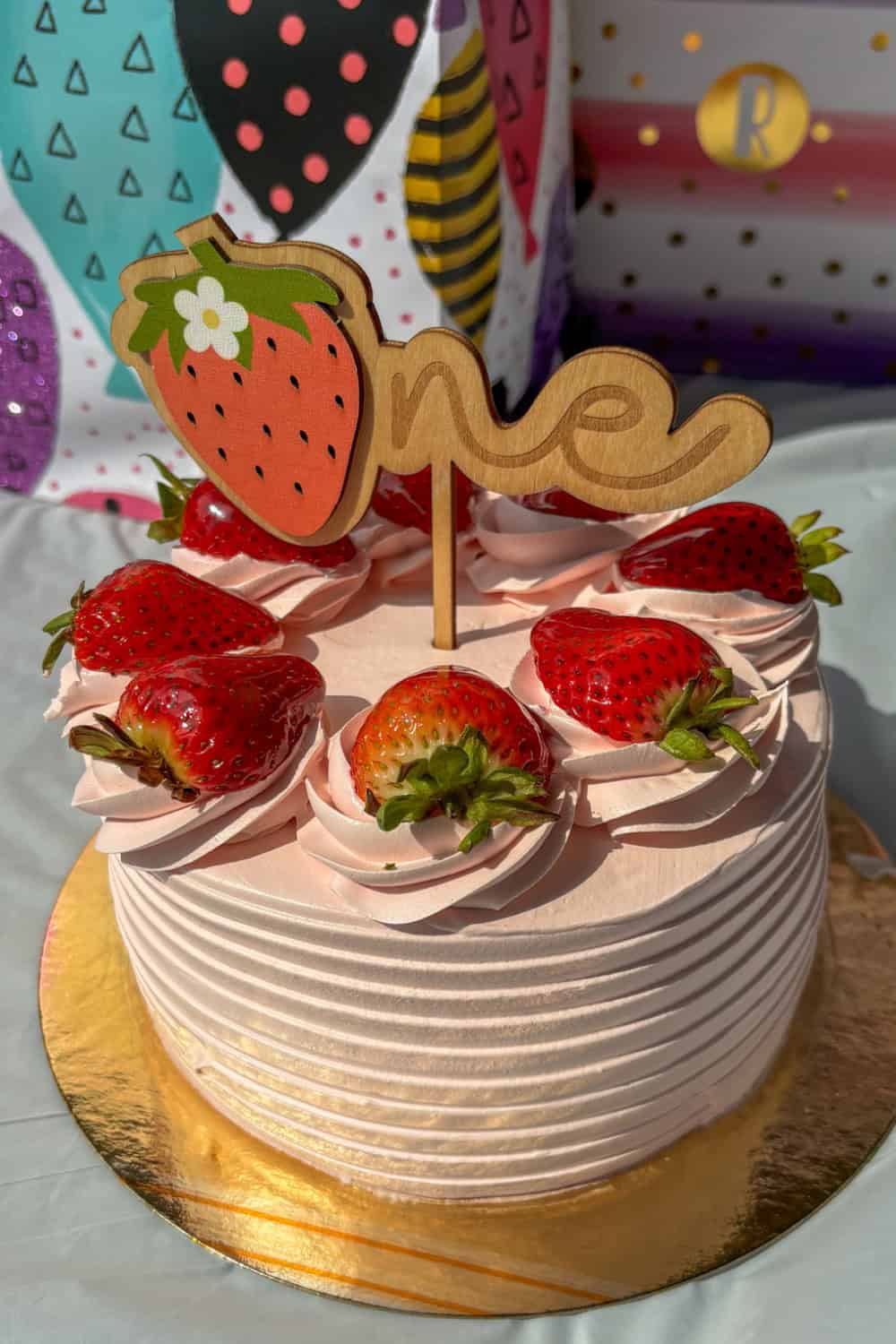 berry first birthday party ideas cake