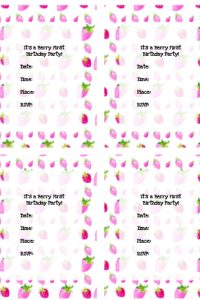 berry first birthday party invitation image