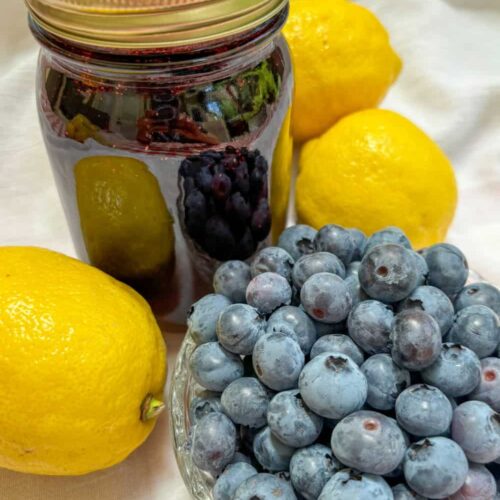 blueberry lemon jam ready for storage