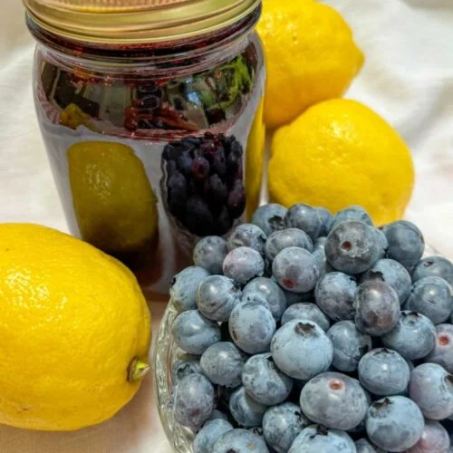 blueberry lemon jam ready for storage